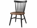Sedia da pranzo 45 x 52 x 92 cm in legno nero e noce stile classico