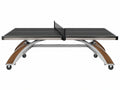 Tavolo da ping pong 274 x 152.5 x 76 cm nero con struttura in metallo e ruote