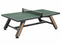 Tavolo da ping pong 274 x 152.5 x 76 cm in acciaio verde con rete per interni